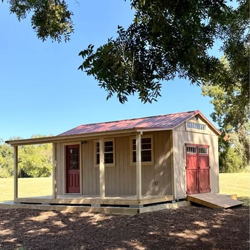 Secure Storage Sheds 240 Sqft Cabin $490/mo, only $490 down, delivered!