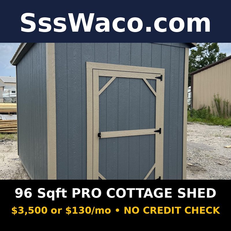 Secure Storage Sheds 96 Sqft Shed $130/mo, only $130 down, delivered!