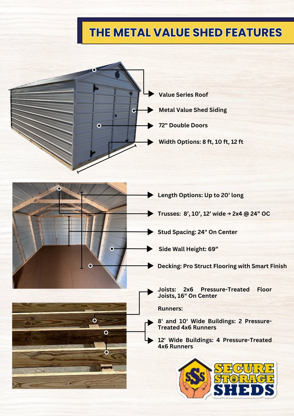 Metal Shed spec sheet