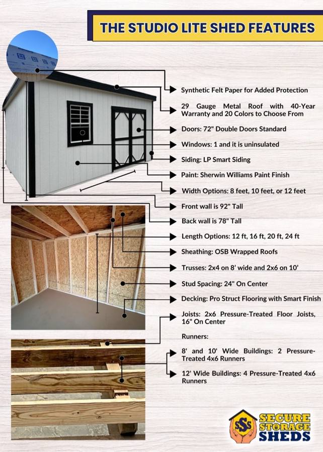 Studio Lite spec sheet
