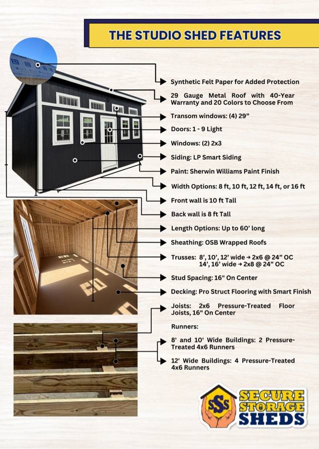 Studio spec sheet